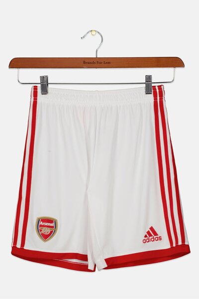 adidas شورت جيرسي لنادي أرسنال لكرة القدم للأولاد، أبيض