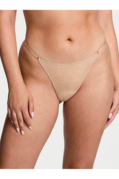 Victoria's Secret Gül Dantelli Ayarlanabilir V-String Külot