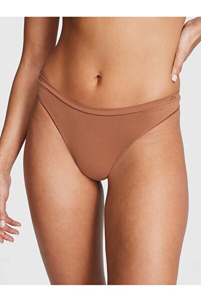 PINK Seamless Derin Bacak Kesim Tanga