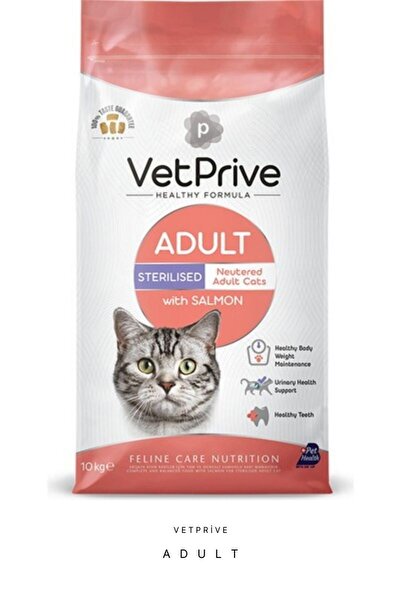 HS Vet Prive Kısırlaştırılmış Kedi Maması Somonlu 10 kg