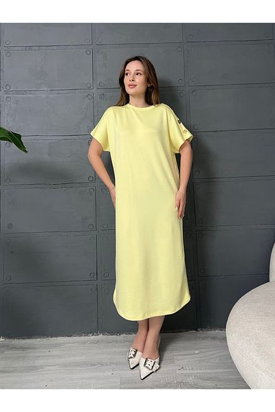 badibadii Rochie lejeră cu mâneci cu nasturi