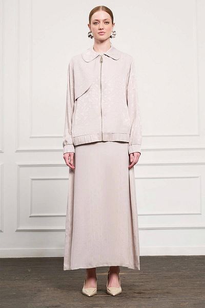 Nuss Dress and Jacket Suit 1053 Beige
