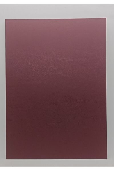 ankara menü Leather Certificate Holder (Bordo)