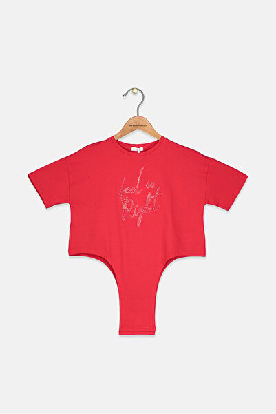 Fun & Fun Kid Girls Short Sleeve Tops, Red