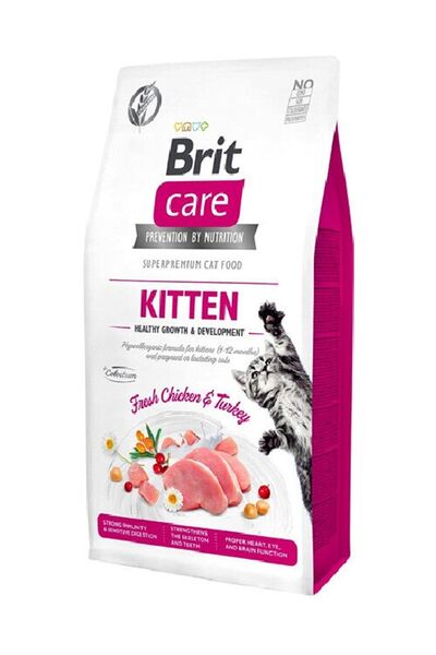 Brit Care Fastpati Hipoalerjenik Kitten Tahılsız Tavuk Ve Hindili Yavru Kedi ...