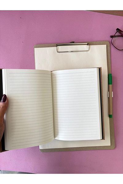 Adalinhome Atakids Lizy Kraft Secret Keeper File, Kraft Notebook and Pen Set