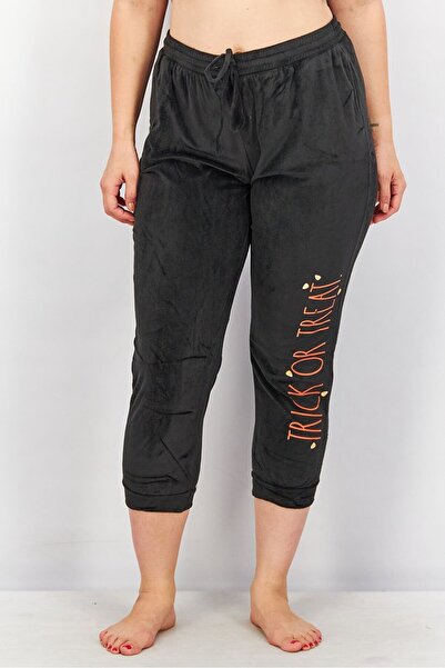 Rae dunn Women Drawstring Side Pocket Jogger Pants, Black