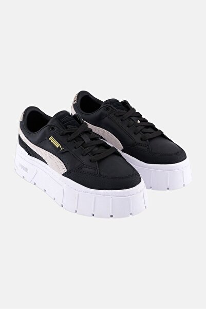 Puma حذاء تدريب نسائي Mayze Stack الفاخر برباط، أسود