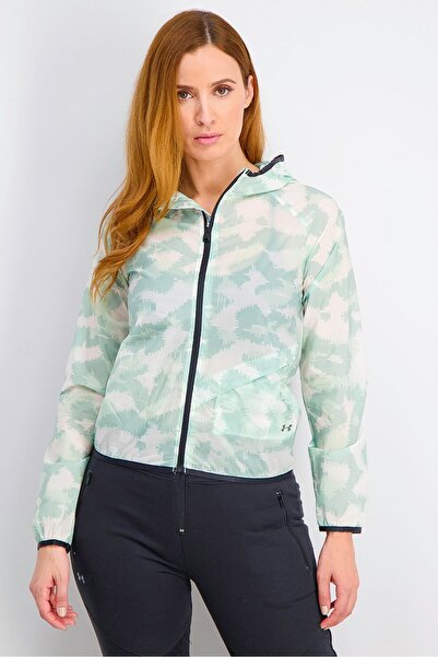 Under Armour جاكيت نسائي Run Anywhere Storm، أخضر نعناعي