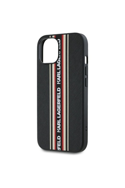Karl Lagerfeld Case for IPhone 15, Karl Lagerfeld, Saffiano Athleisure, Red