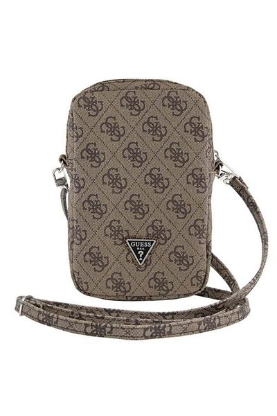 Guess Bag, Eco-leather, Zip Triangle 4g, Brown