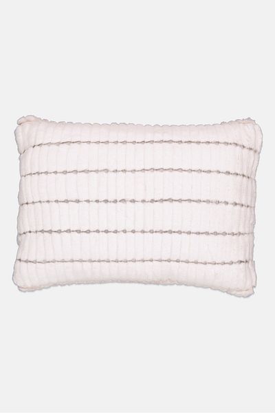 VCNY Home Faux-Fur Pillow 60 L x 40 W cm, White