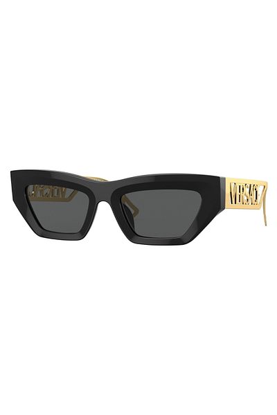 Versace Ochelari de soare pentru femei Ve4432u Gb1/87 53, plastic, negru, 53 mm