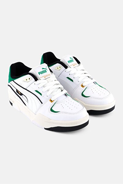 Puma Kids Boy Slipstream Bball Lace Up Outdoor Shoes, White Combo