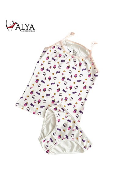 ALYA UNDERWEAR Σετ εσώρουχα και slips για κορίτσια με εμπριμέ σχοινί