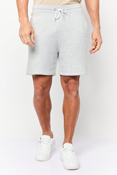 Esprit Men Knitted Basic Shorts, Grey
