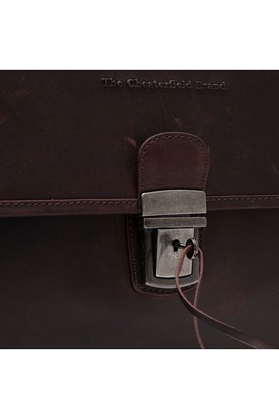 The Chesterfield Brand Servieta pentru acte si laptop 15 inch, The Chesterfield Brand, Glenwood, piele naturala