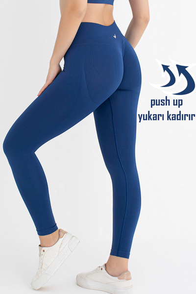 Wooster  Kadın Push Up Toparlayıcı Yüksek Bel Dikişsiz Spor Tayt