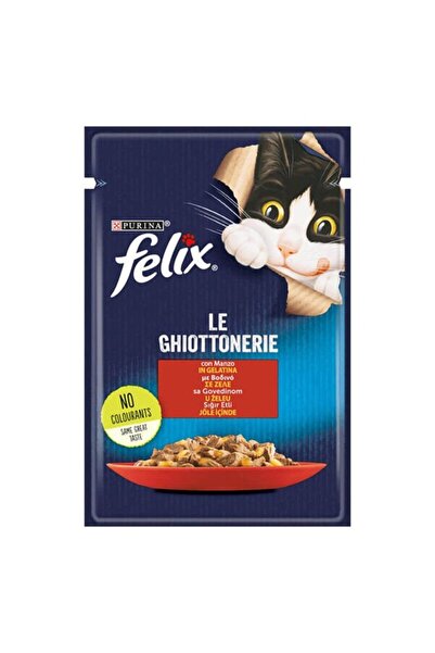 Taze Sığır Etli Jöleli Pouch Yetişkin Kedi Konservesi 85 gr