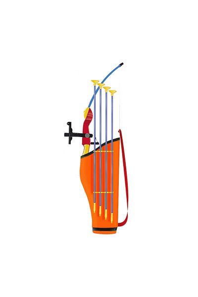 ACTION ONE Arc cu 4 sageti, tolba si sistem de tintire cu laser, 76cm
