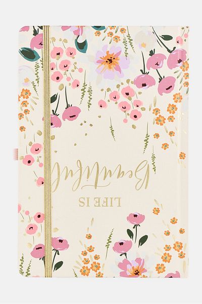 Tahari Life Is Beautiful Bind Notebook, Multicolor