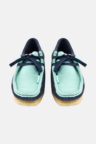 CLARKS Women Standard Wallabee Lace Up Casual Shoes, Multicolor