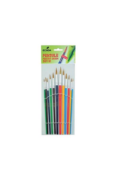 Ecada Set of 12 Ecada brushes of different sizes