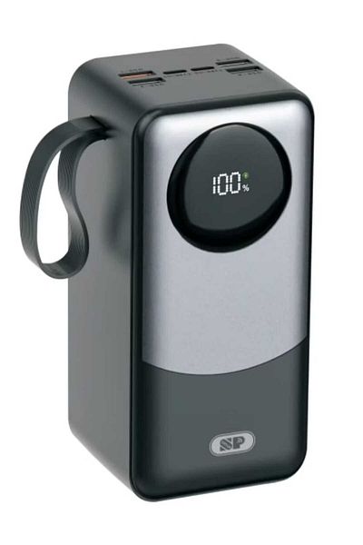 SP 50000mAh Power Bank with 22.5W PD, 4 USB Ports, 2 PD Ports, and Display