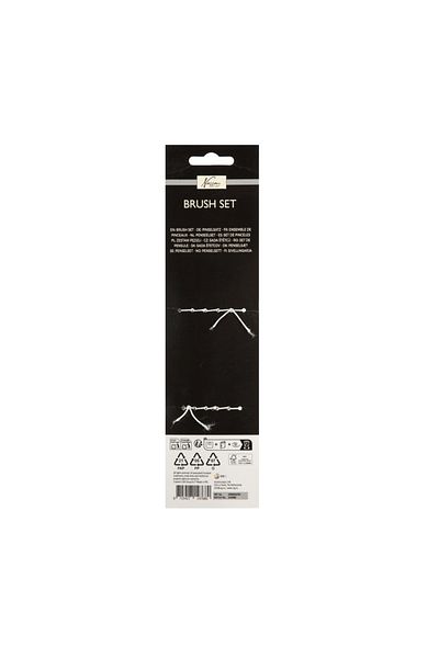 Nassau fine art Set of 5 brushes 3 beveled tip and 2 round tip Nassau Fine Art