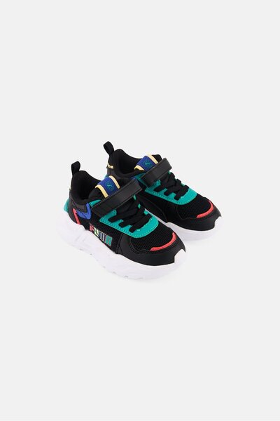 Puma حذاء ترينيتي لايت بإغلاق فيلكرو للأولاد الصغار، متعدد الألوان