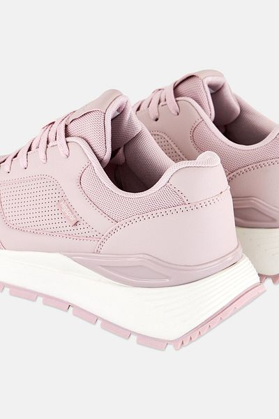 Algspar Women Lace Up Outdoor Shoes, Pink