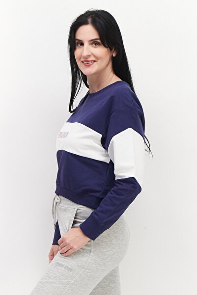 UMBRO Women Sportswear Fit Long Sleeve Sweatshirt, White