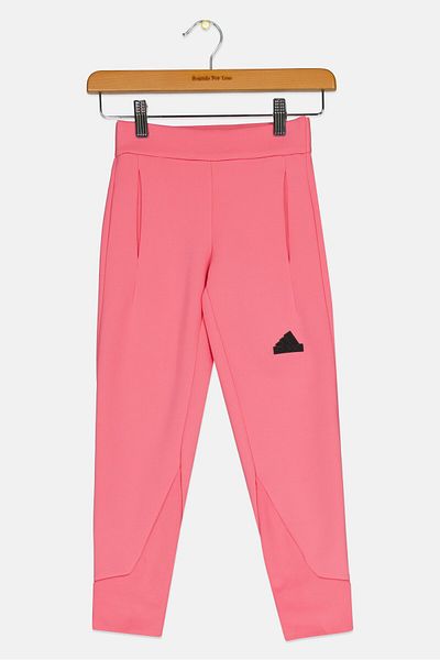 adidas Kids Girl Regular Fit Brand Logo Training Leggings, Pink