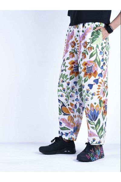 FARM RİO Floral print cotton pants