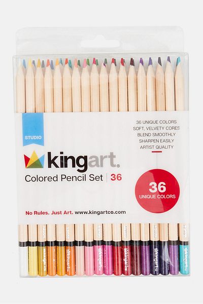 Kingart 36 Pieces Colored Pencil Set, Beige Combo