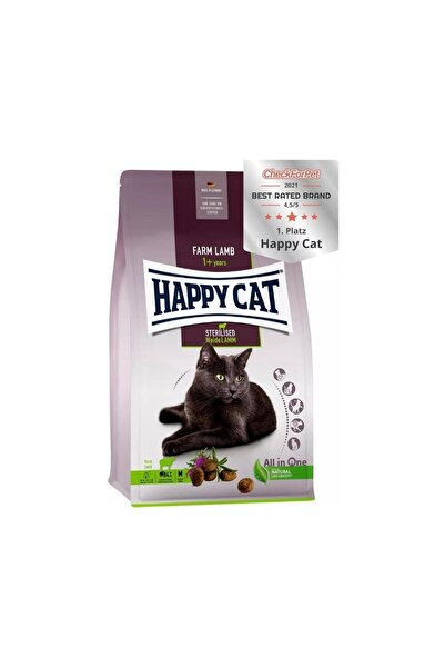 Happy Cat Sterilised Wide Lamb Kuzulu Kısır Kedi Maması 10 Kg