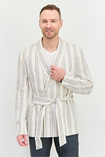 ASOS بليزر رجالي كاجوال مخطط بقصة عادية، متعدد الألوان