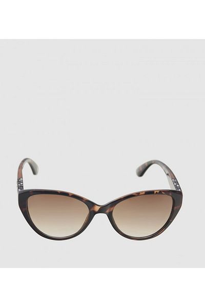 Nine West Animal Print Cateye Sunglasses