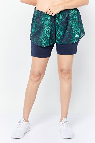 adidas شورت تدريب رياضي نسائي برباط، متعدد الألوان