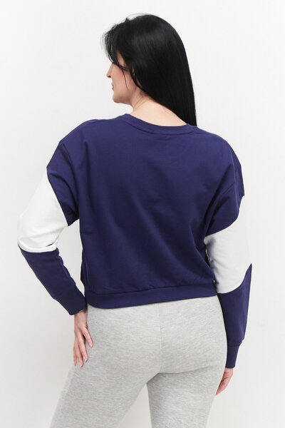 UMBRO Women Sportswear Fit Long Sleeve Sweatshirt, White