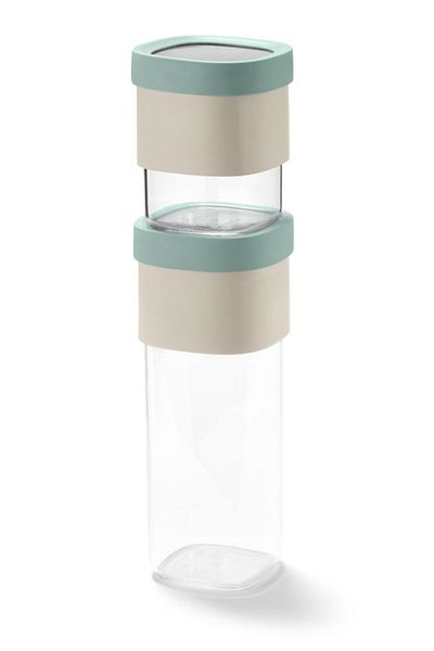 Tchibo 2 Pieces Storage Jar Set, Transparent