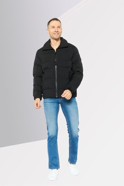 Michael Kors Men Brand Logo Puffer Jacket, Black