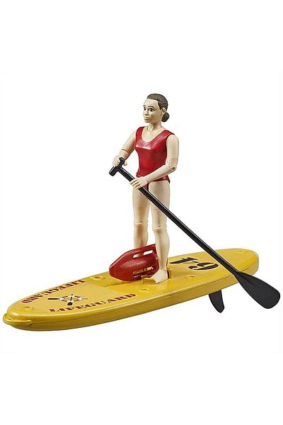 Bruder Life Guard and Surfboard 62785