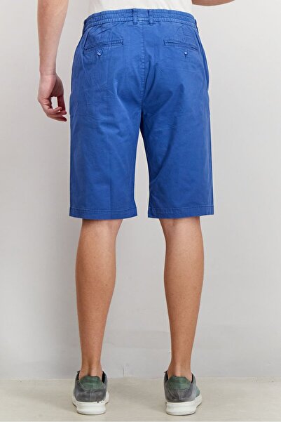 Tchibo Men Regular Fit Solid Chino Shorts, Blue