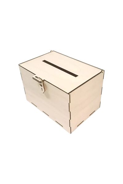 decoratiuniromania Wooden wedding box for envelopes, wooden baptism gift box, wooden groom gift box, 30x20x20CM