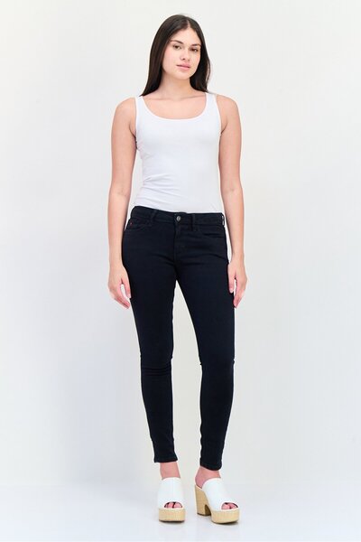 Esprit Women Skinny Fit Solid Stretchable Jeans, Black