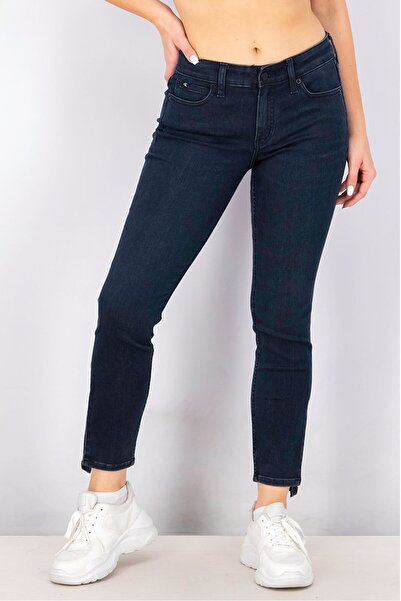 Calvin Klein Jeans Women Mid Rise Skiiny Dark Wash Stretchable Jeans, Navy