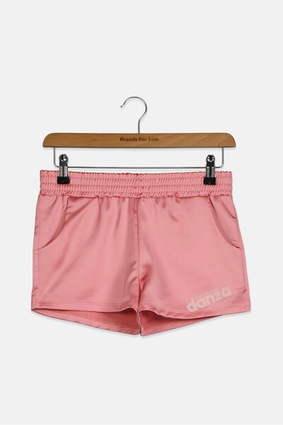 Dimensione Danza Sisters Kid Girls Silk Pull On Shorts, Pink