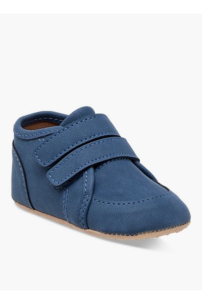Barefeet Solid Booties with Hook and Loop Closure