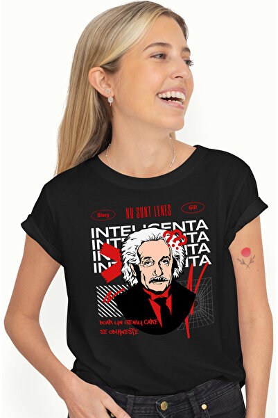 StoryGift Romania Tricou Femei nu sunt lenes sunt doar un geniu care se odihn...